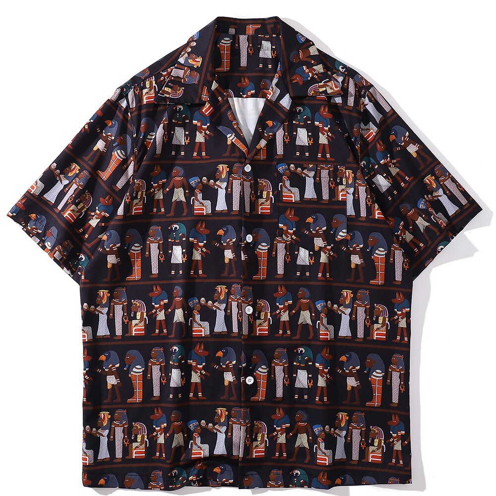 "Walk Way" Unisex Men Women Streetwear Graphic Button Shirt - Street King Apparel
