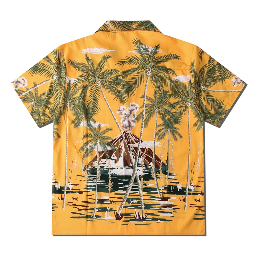 "Hawaii" Unisex Men Women Streetwear Button Up Shirt - Street King Apparel