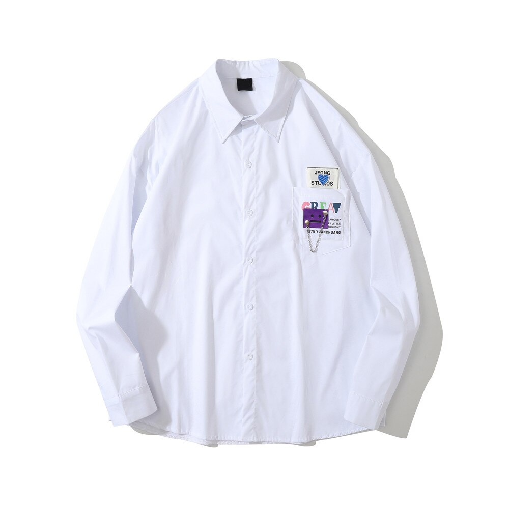 "Studio Executive" Unisex Men Women Streetwear Button Up Shirt - Street King Apparel
