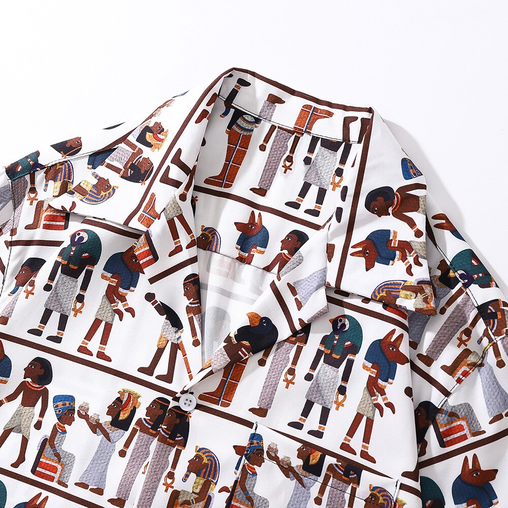 "Walk Way" Unisex Men Women Streetwear Graphic Button Shirt - Street King Apparel