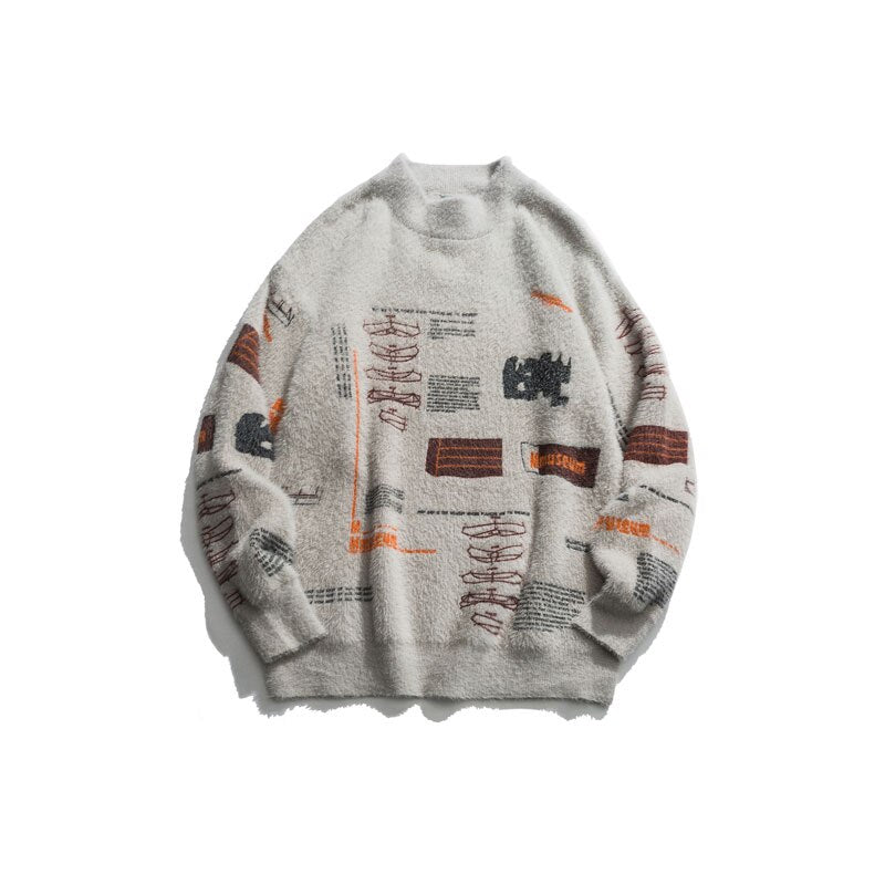"Missing Dots" Unisex Men Women Streetwear Graphic Sweater - Street King Apparel