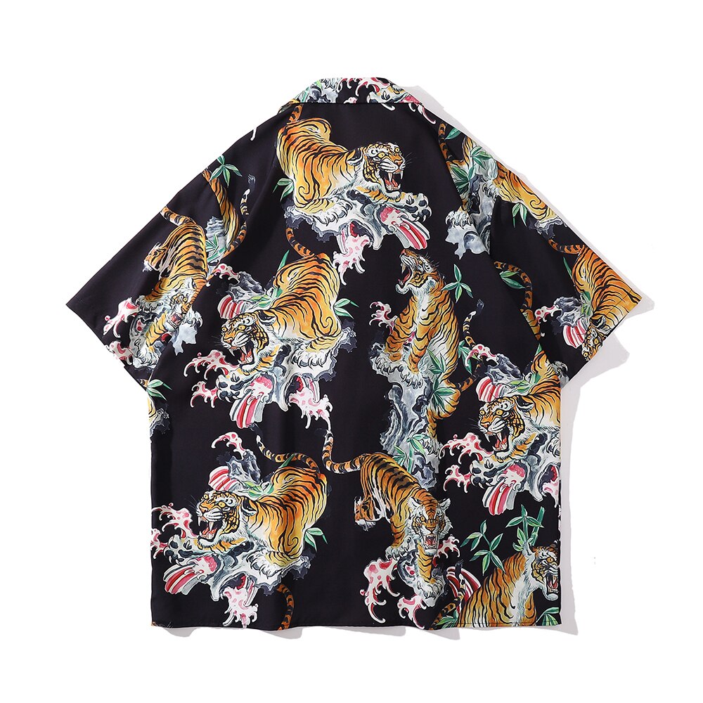 "Golden One" Unisex Men Women Streetwear Graphic Button Shirt - Street King Apparel