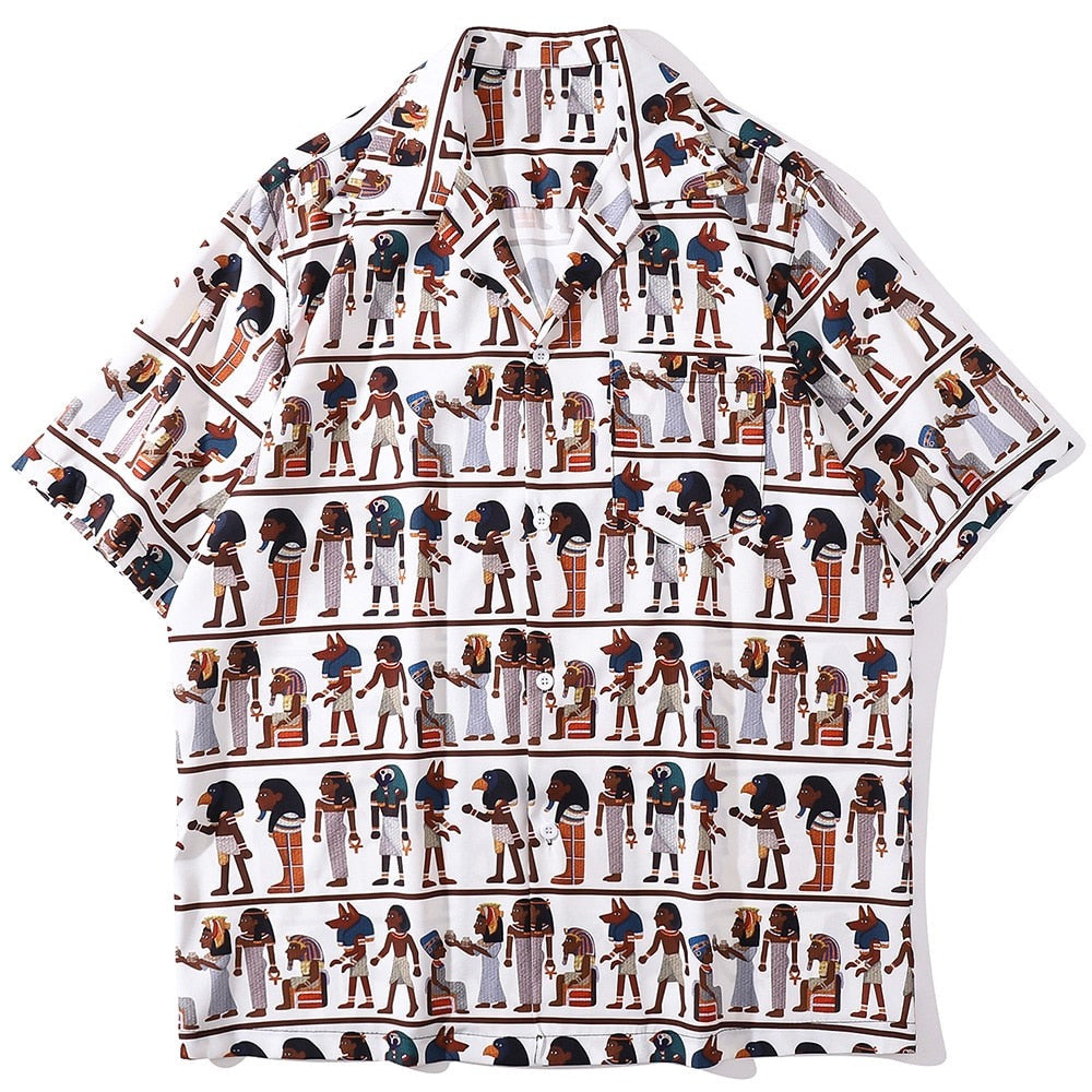 "Walk Way" Unisex Men Women Streetwear Graphic Button Shirt - Street King Apparel