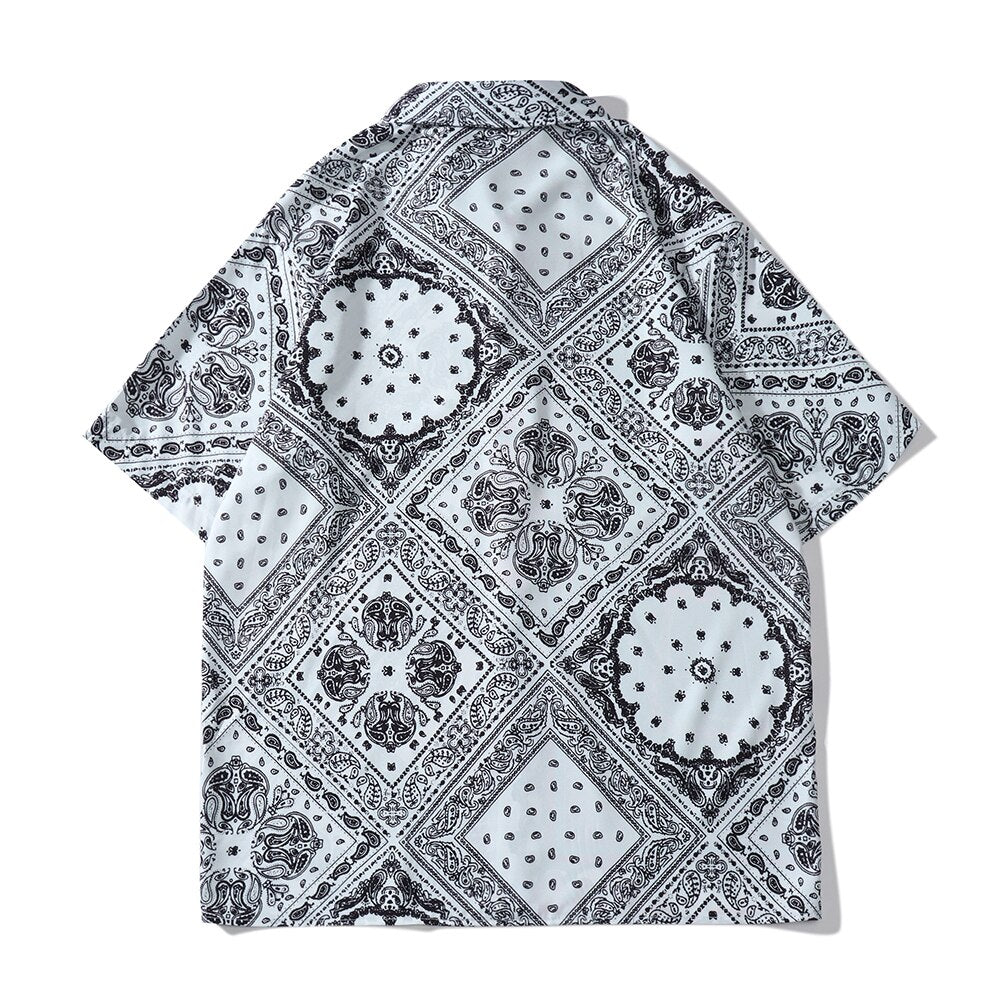 "Light House" Unisex Men Women Streetwear Graphic Button Shirt - Street King Apparel