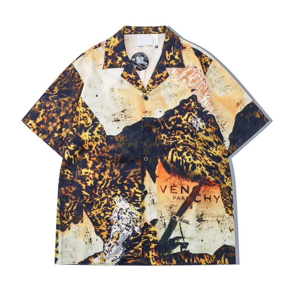 "Tyson" Unisex Men Women Streetwear Graphic Button Up Shirt - Street King Apparel