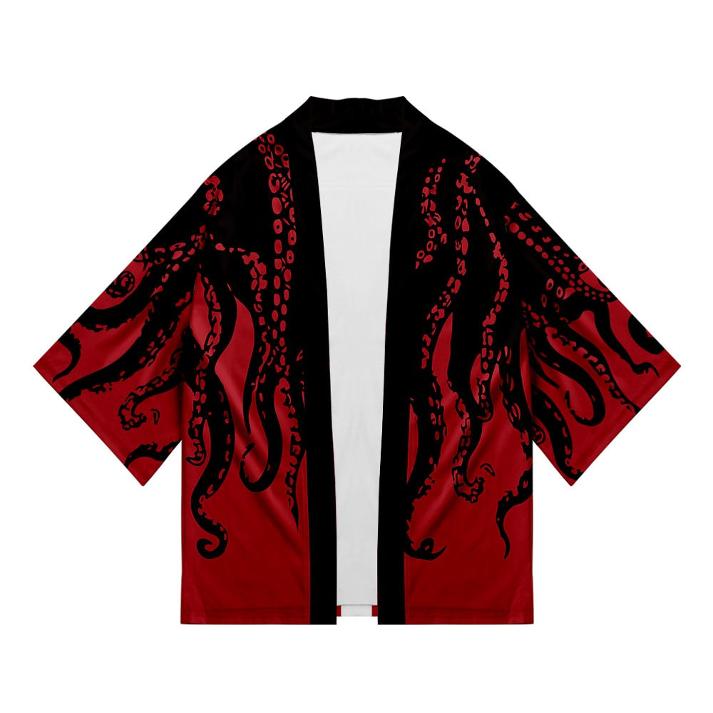 "Winter Waves" Unisex Men Women Streetwear Graphic Kimono - Street King Apparel