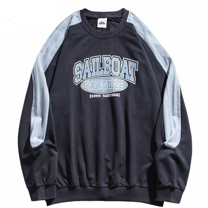 "On The Sail Boat" Unisex Men Women Streetwear Graphic Sweatshirt - Street King Apparel