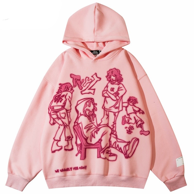 "Tied Up & Down" Unisex Men Women Streetwear Graphic Hoodie - Street King Apparel