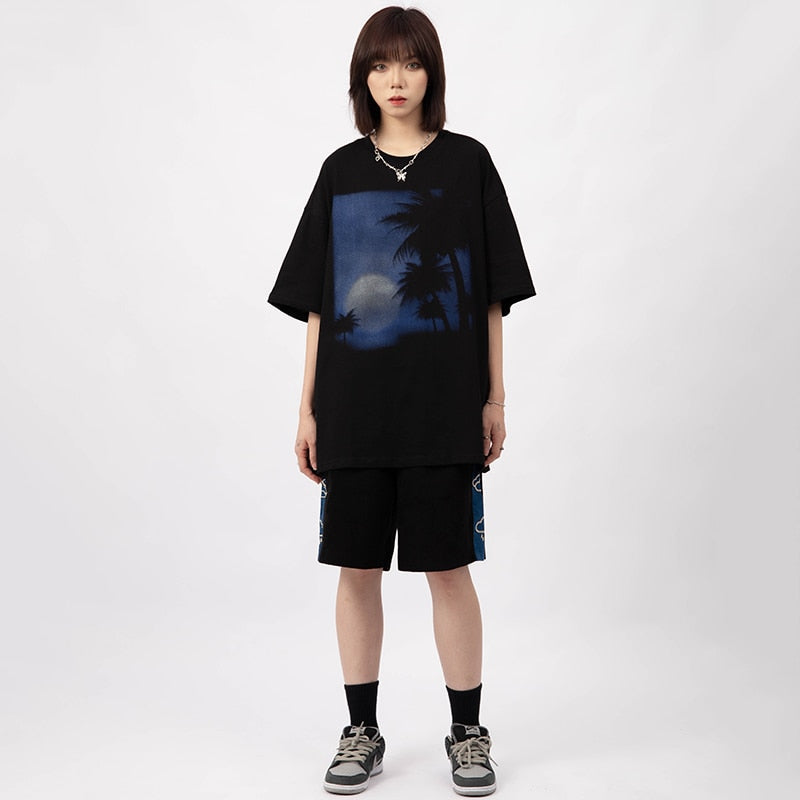 "Midnight Swim" Unisex Men Women Streetwear Graphic T-Shirt - Street King Apparel