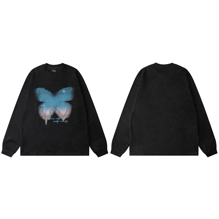 Street King Apparel "Blue Smoke" Unisex Men Women Streetwear Graphic Sweatshirt - Street King Apparel