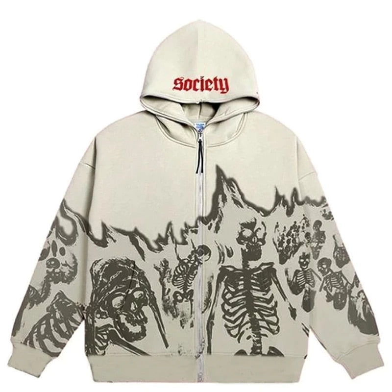 "Red Mountain" Unisex Men Women Streetwear Graphic Hoodie - Street King Apparel