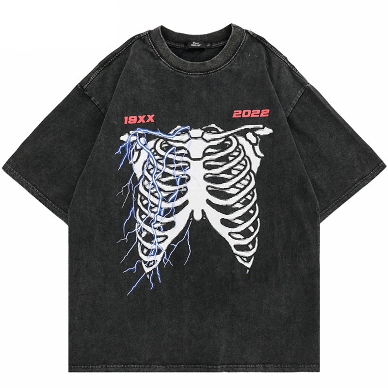Street King Apparel "Broken Bones" Unisex Men Women Streetwear Graphic T-Shirt - Street King Apparel