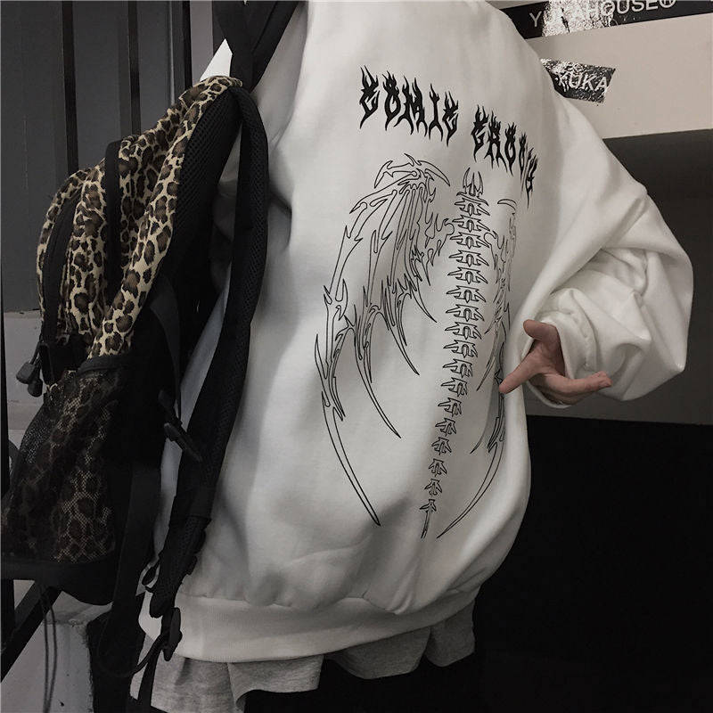 "White Flame" Unisex Men Women Streetwear Graphic Hoodie - Street King Apparel