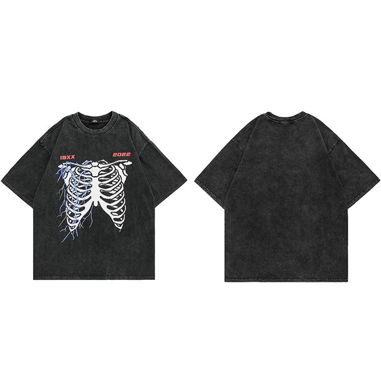 Street King Apparel "Broken Bones" Unisex Men Women Streetwear Graphic T-Shirt - Street King Apparel
