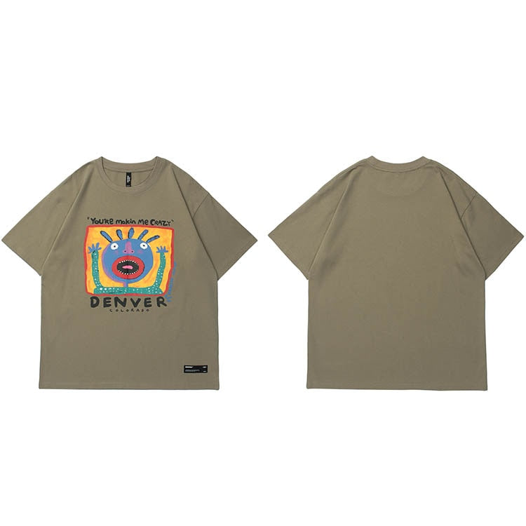 "Denver" Unisex Men Women Streetwear Graphic T-Shirt - Street King Apparel