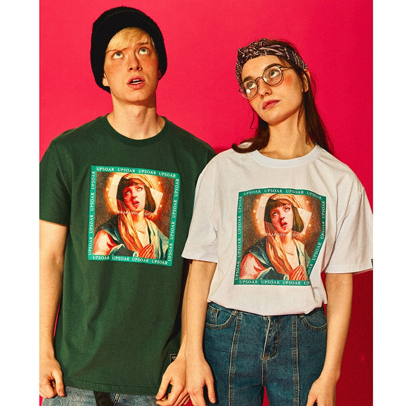 "Virgin Mary" Unisex Men Women Streetwear Graphic T-Shirt - Street King Apparel