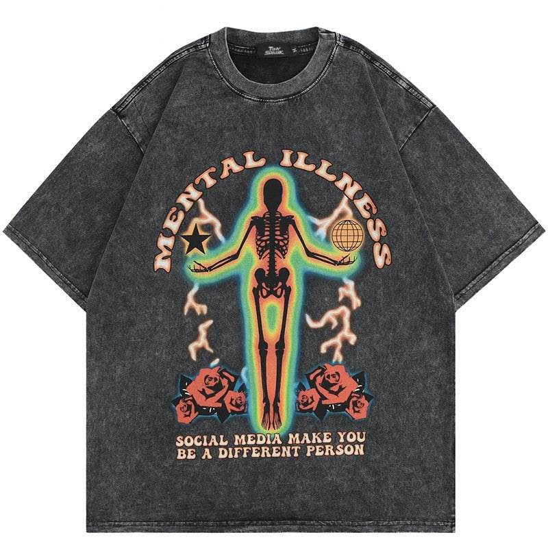 "Social Media" Unisex Men Women Streetwear Graphic T-Shirt - Street King Apparel
