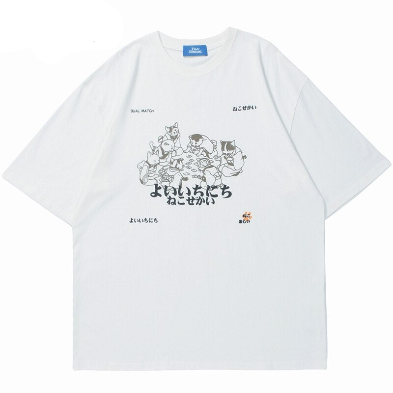 "Group Feast" Unisex Men Women Streetwear Graphic T-Shirt - Street King Apparel