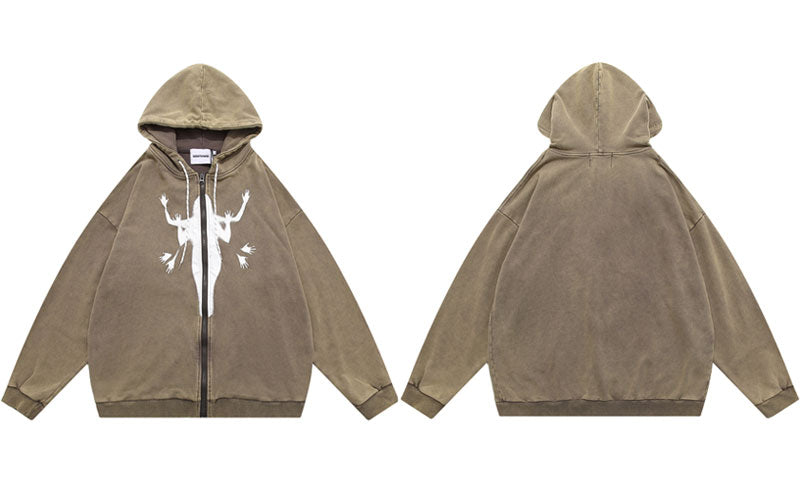 "Angel Hands" Unisex Men Women Streetwear Graphic Hoodie Daulet Apparel