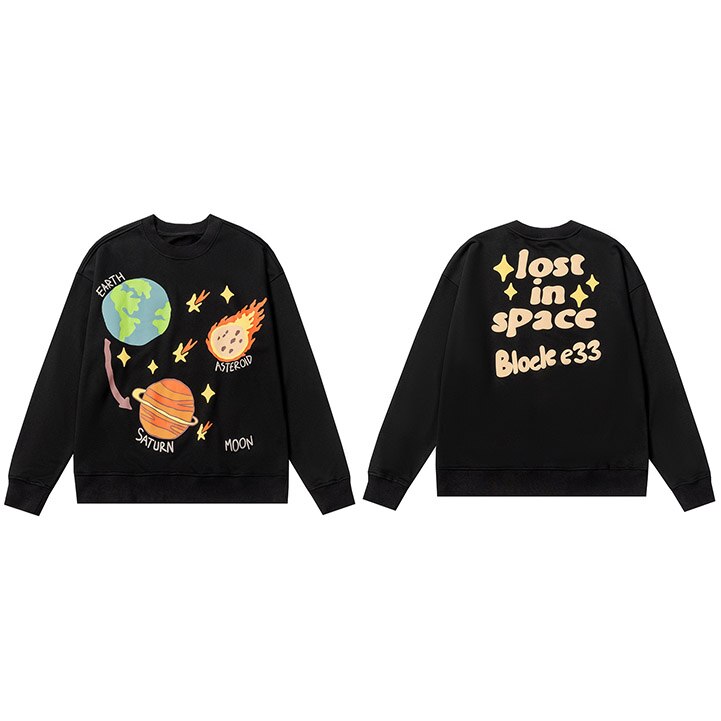 "Falling In Space" Unisex Men Women Streetwear Graphic Sweatshirt - Street King Apparel
