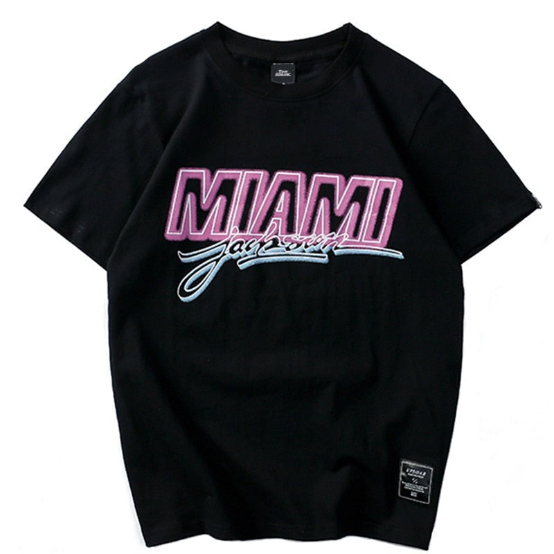 "Miami" Unisex Men Women Streetwear Graphic T-Shirt - Street King Apparel