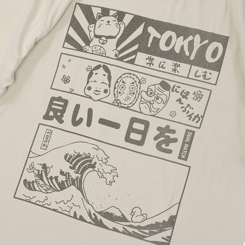 "Great Wave" Unisex Men Women Streetwear Graphic T-Shirt - Street King Apparel