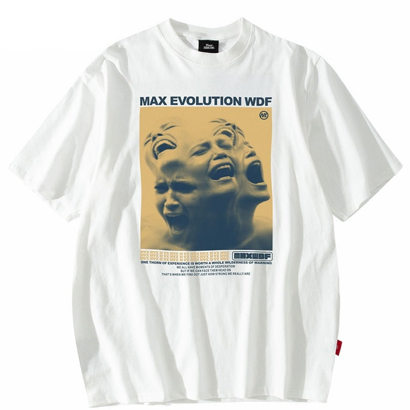 "Maximum Evolution" Unisex Men Women Streetwear Graphic T-Shirt - Street King Apparel