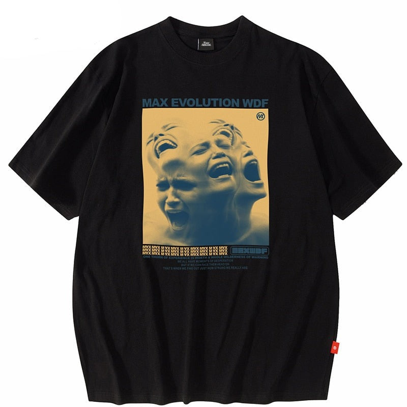 "Maximum Evolution" Unisex Men Women Streetwear Graphic T-Shirt - Street King Apparel
