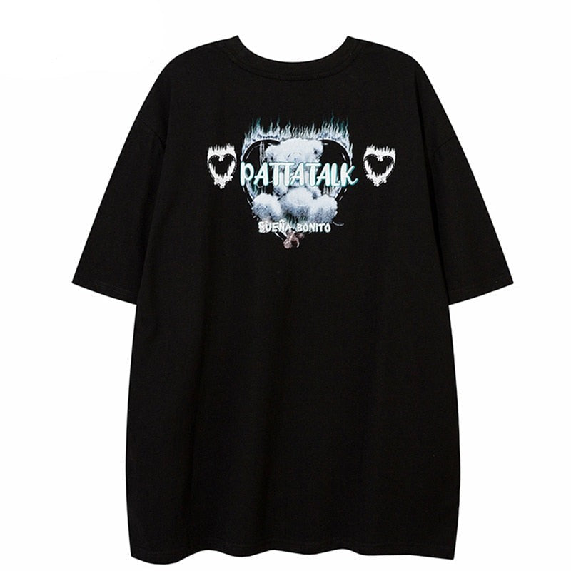 Street King Apparel "Burned Heart" Unisex Men Women Streetwear Graphic T-Shirt - Street King Apparel