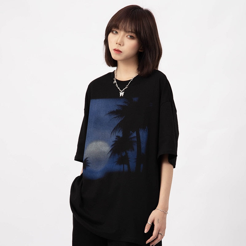 "Midnight Swim" Unisex Men Women Streetwear Graphic T-Shirt - Street King Apparel