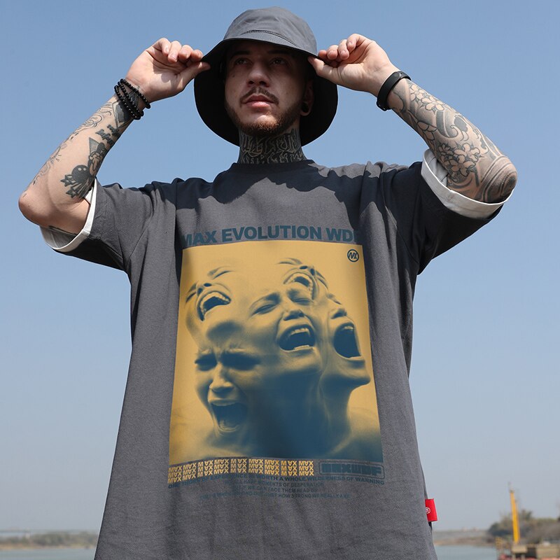 "Maximum Evolution" Unisex Men Women Streetwear Graphic T-Shirt - Street King Apparel