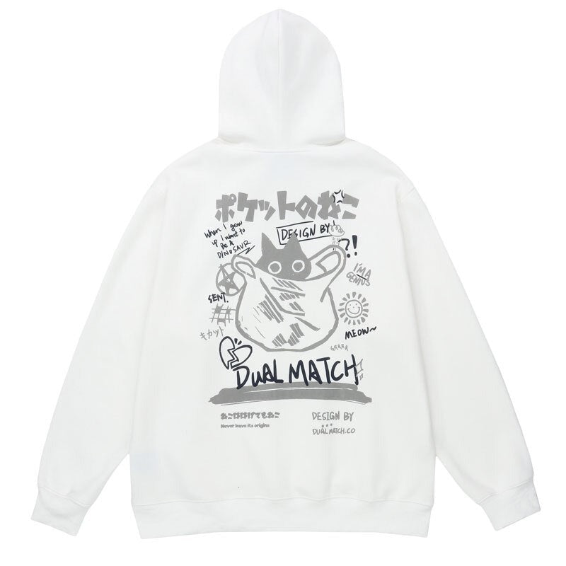 "Dual Match" Unisex Men Women Streetwear Graphic Hoodie - Street King Apparel
