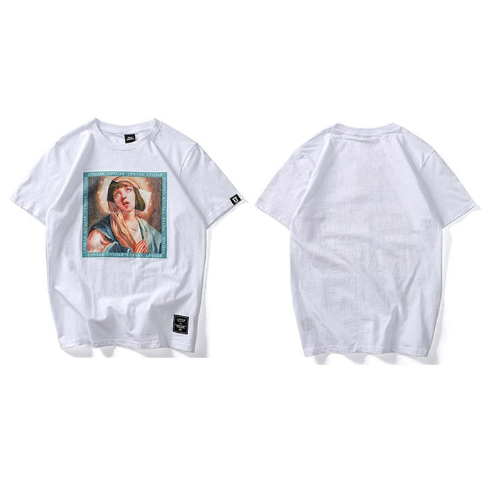 "Virgin Mary" Unisex Men Women Streetwear Graphic T-Shirt - Street King Apparel
