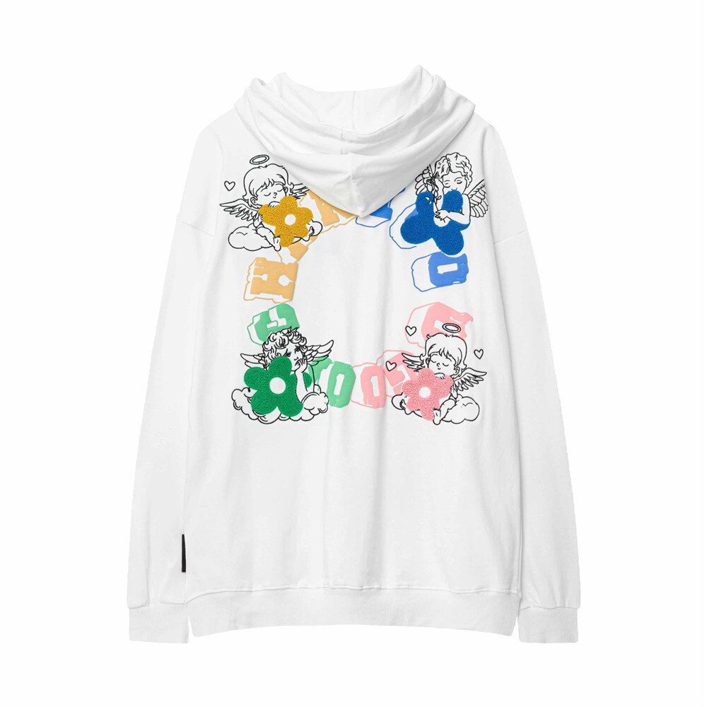 "4 Angels" Men Women Unisex Streetwear Graphic Hoodie Daulet Apparel