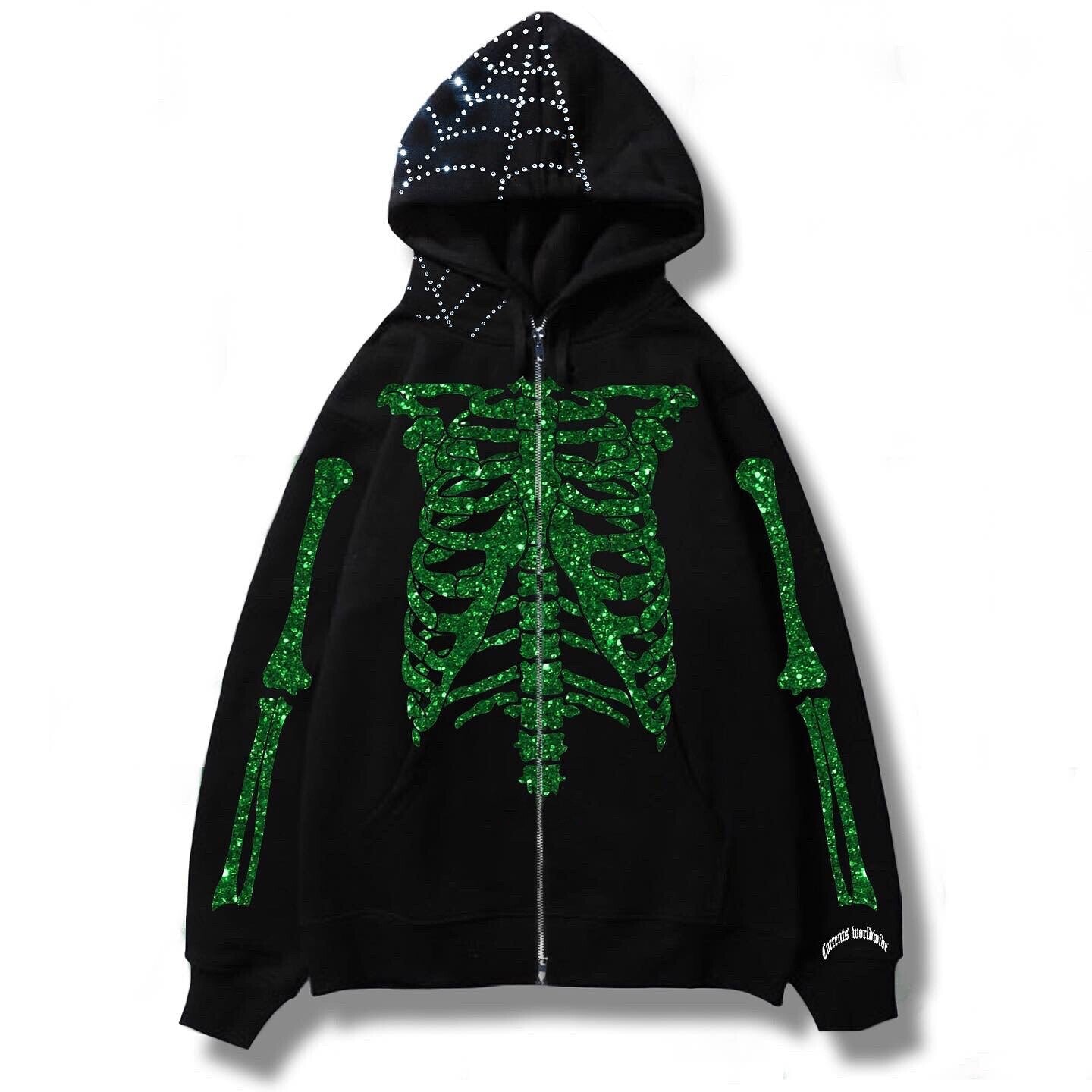 "Rhinestones" Unisex Men Women Streetwear Graphic Hoodie - Street King Apparel
