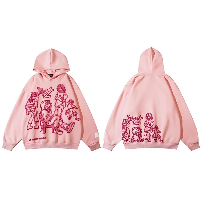 "Tied Up & Down" Unisex Men Women Streetwear Graphic Hoodie - Street King Apparel