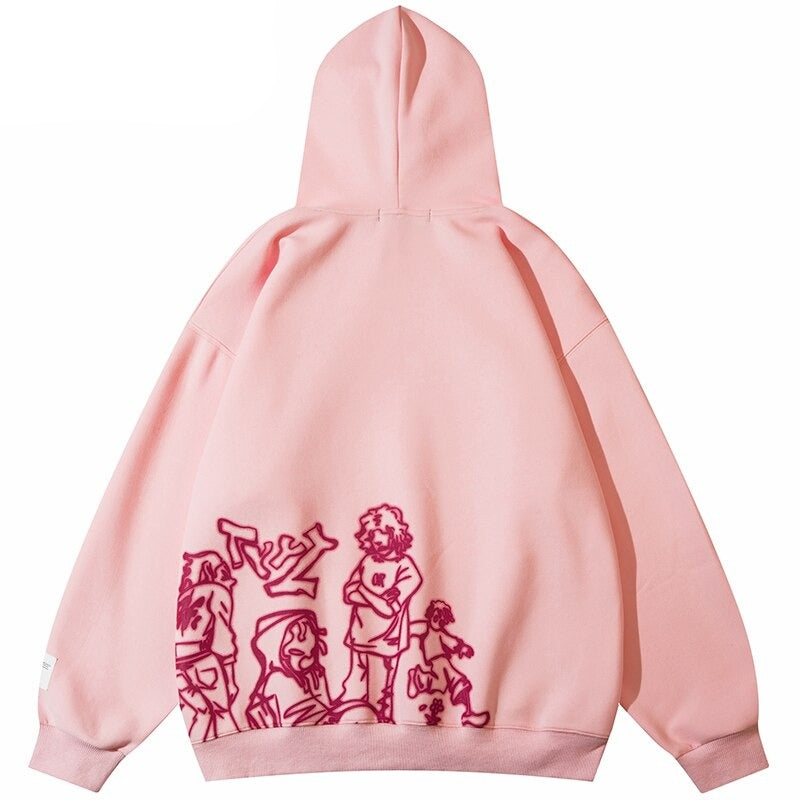 "Tied Up & Down" Unisex Men Women Streetwear Graphic Hoodie - Street King Apparel