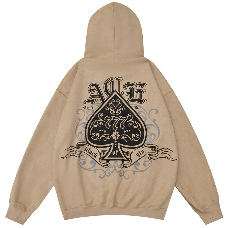 "Ace Of Spades" Unisex Men Women Streetwear Graphic Hoodie Daulet Apparel