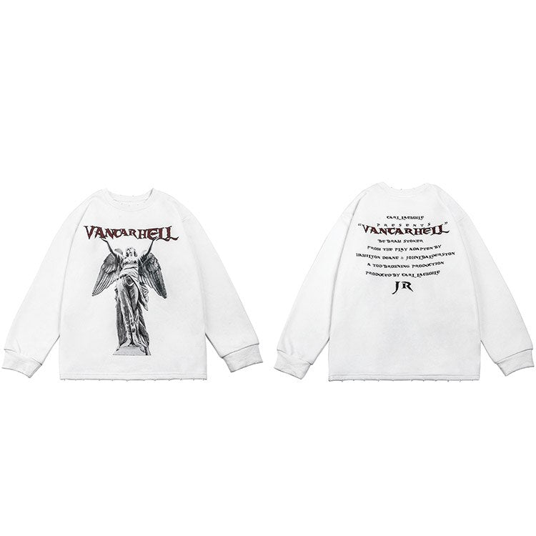 "Golden Statue" Unisex Men Women Streetwear Graphic Sweatshirt - Street King Apparel
