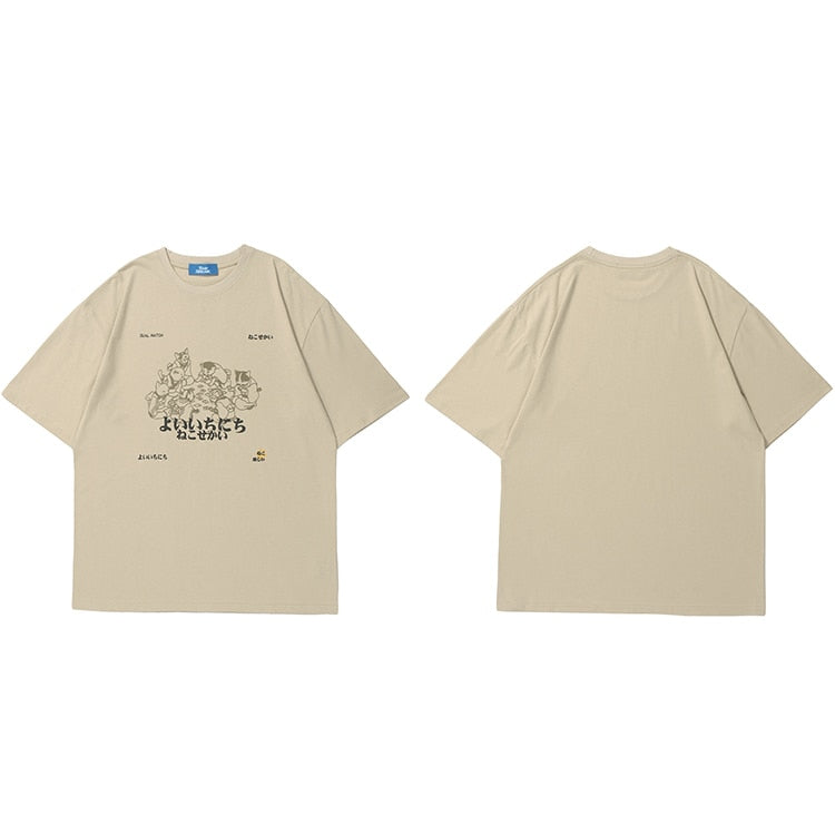 "Group Feast" Unisex Men Women Streetwear Graphic T-Shirt - Street King Apparel