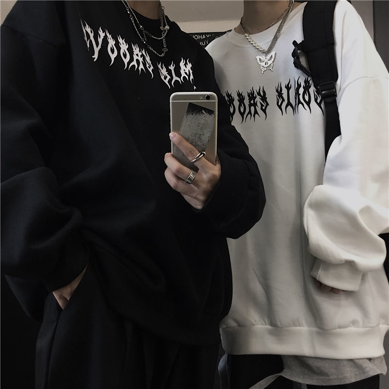 "White Flame" Unisex Men Women Streetwear Graphic Hoodie - Street King Apparel
