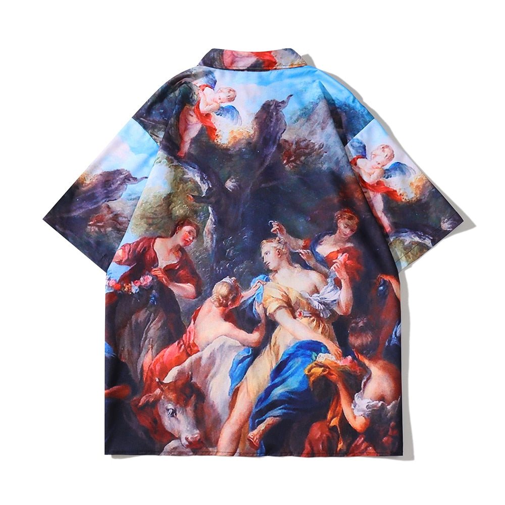 "Gospel" Unisex Men Women Streetwear Graphic Button Up - Street King Apparel