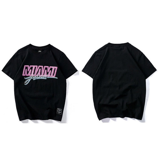 "Miami" Unisex Men Women Streetwear Graphic T-Shirt - Street King Apparel