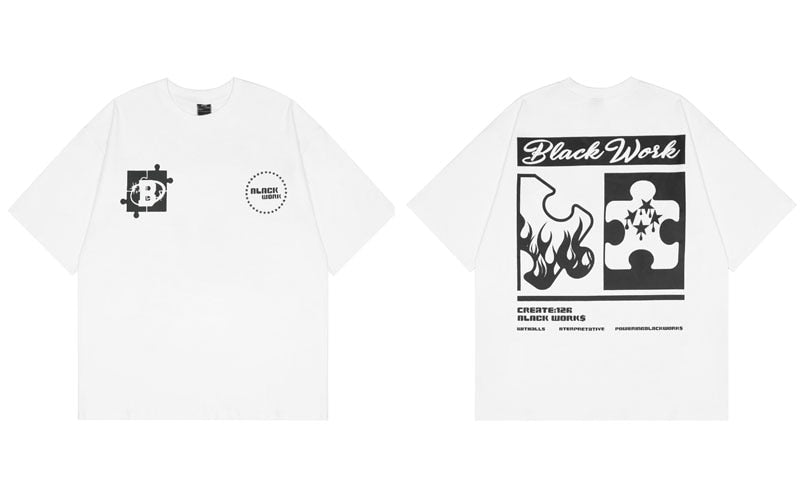 Street King Apparel "Blue Flame" Unisex Men Women Streetwear Graphic T-Shirt - Street King Apparel