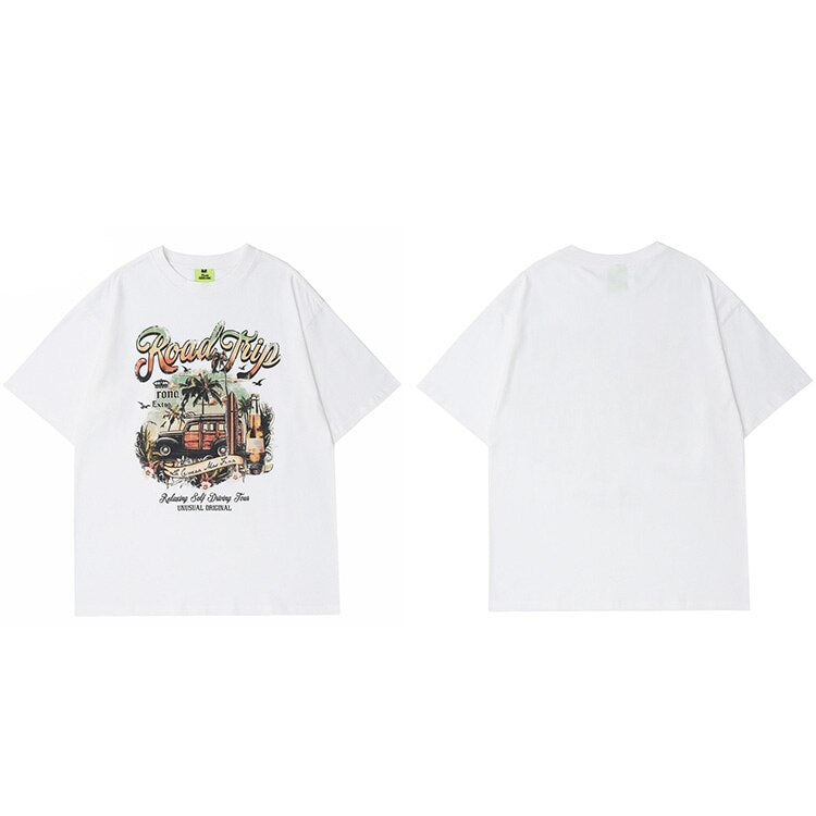 "Road Trip" Unisex Men Women Streetwear Graphic T-Shirt - Street King Apparel