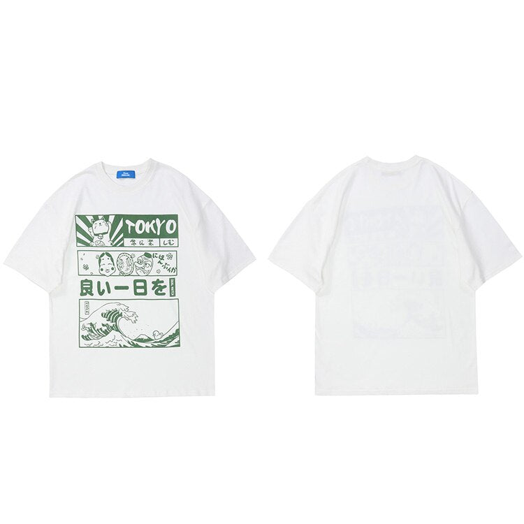 "Great Wave" Unisex Men Women Streetwear Graphic T-Shirt - Street King Apparel