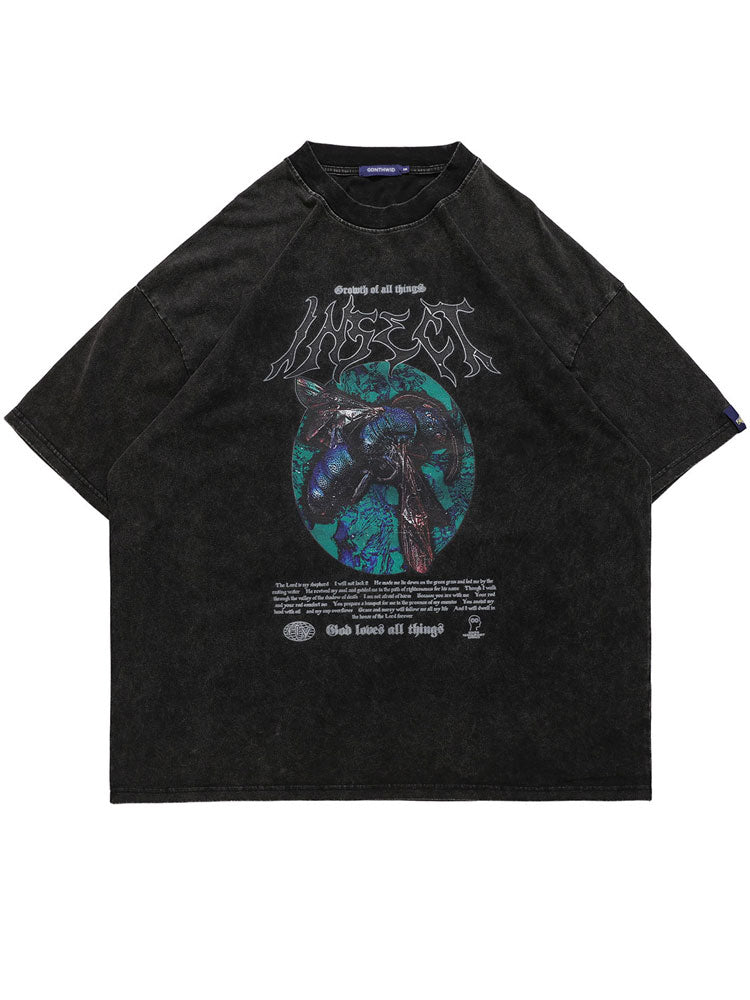 Street King Apparel "Blue Heart" Unisex Men Women Streetwear Graphic T-Shirt - Street King Apparel