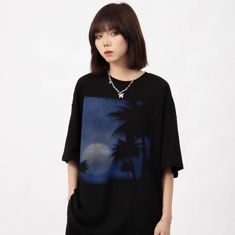 "Midnight Swim" Unisex Men Women Streetwear Graphic T-Shirt - Street King Apparel