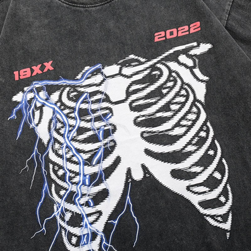 Street King Apparel "Broken Bones" Unisex Men Women Streetwear Graphic T-Shirt - Street King Apparel