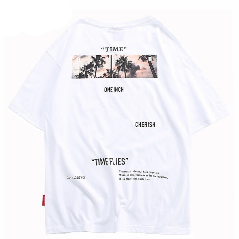"Time Flies" Unisex Men Women Streetwear Graphic T-Shirt - Street King Apparel
